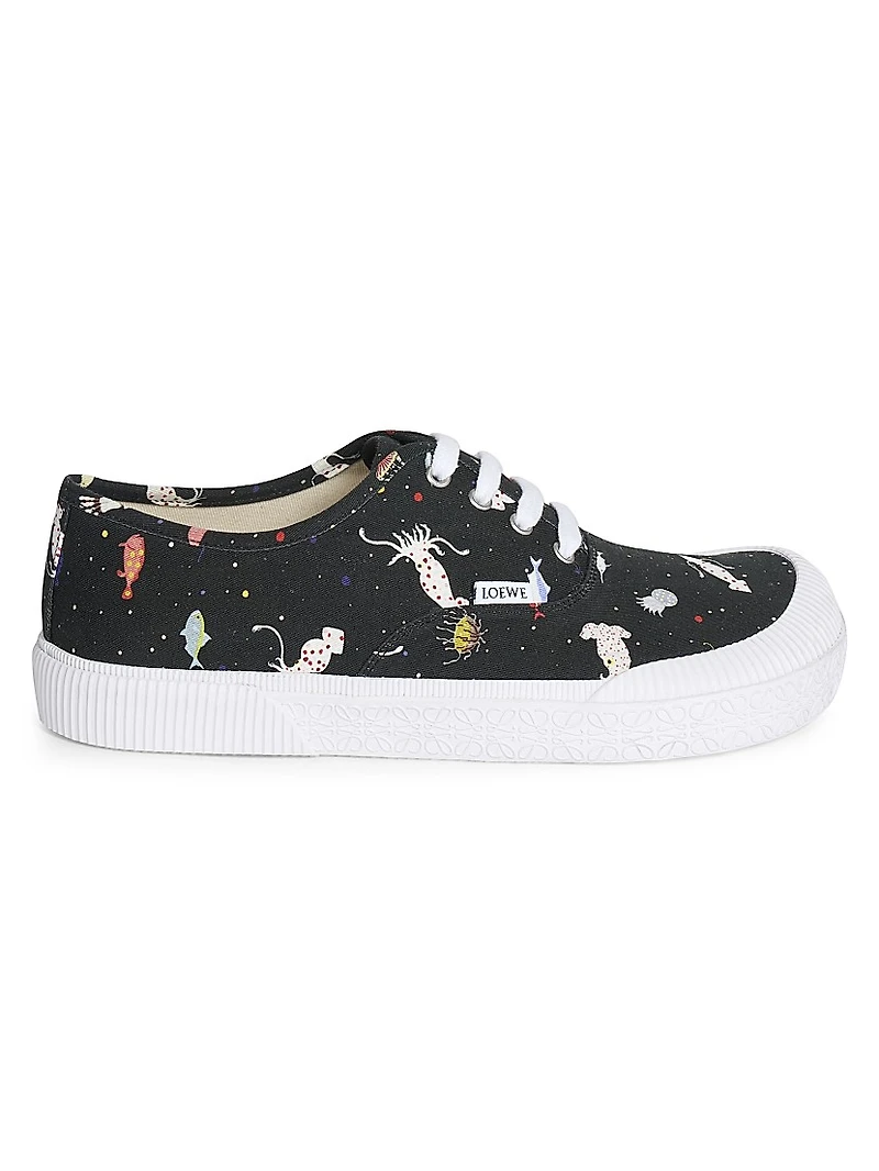 Suna Fujita x LOEWE Deep Sea Terra Vulca Low-Top Sneakers