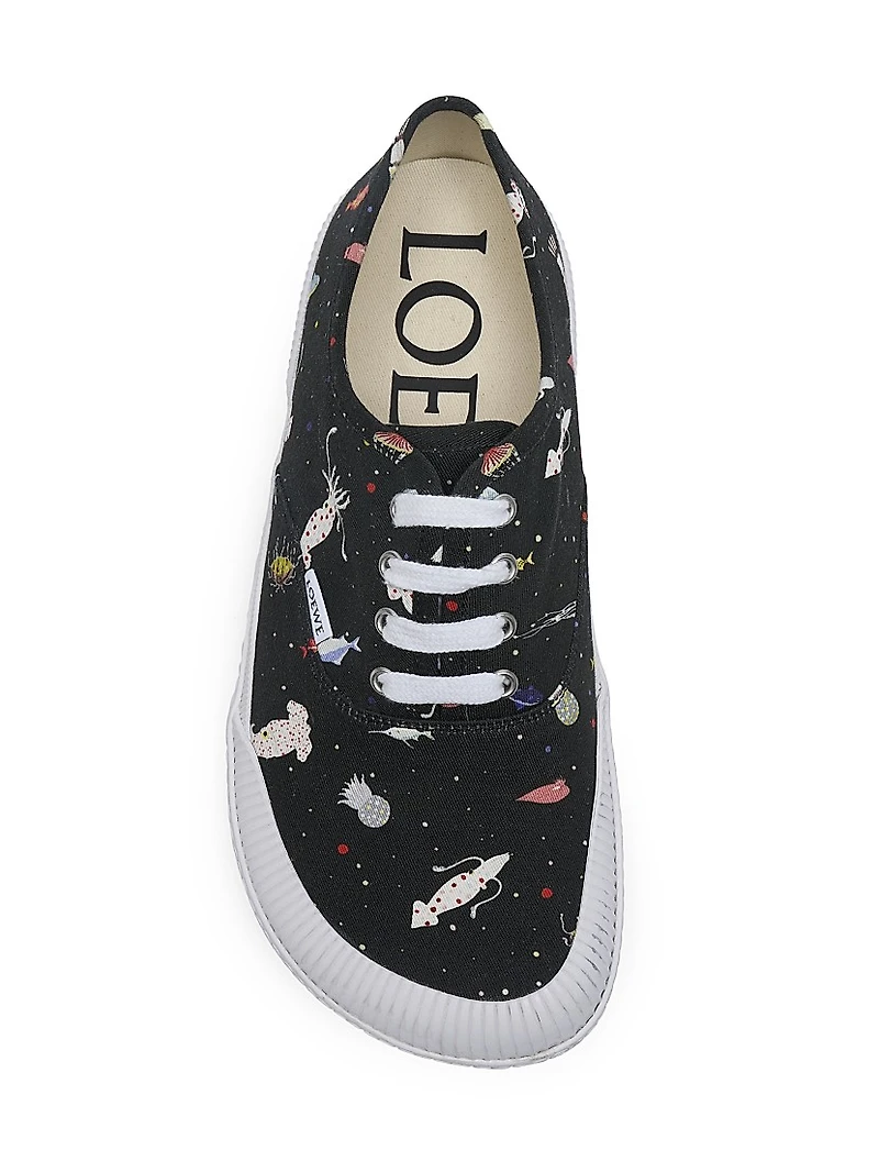 Suna Fujita x LOEWE Deep Sea Terra Vulca Low-Top Sneakers