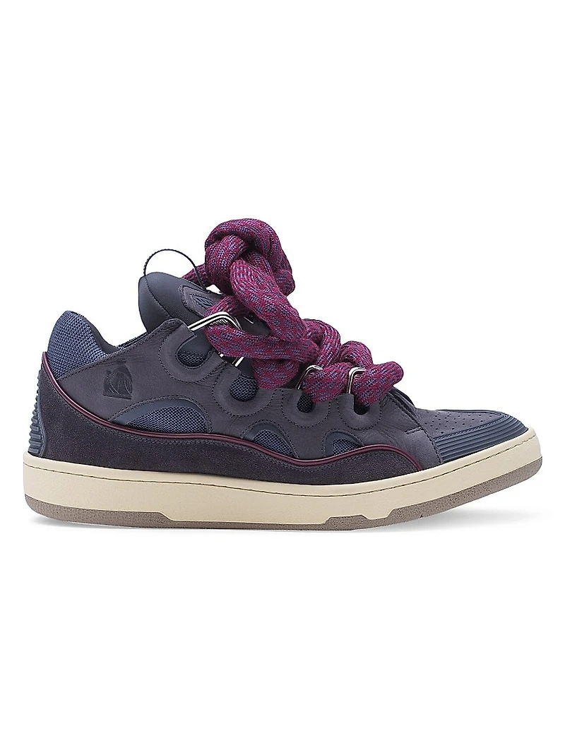 Curb Sneakers Leather with Snake Laces