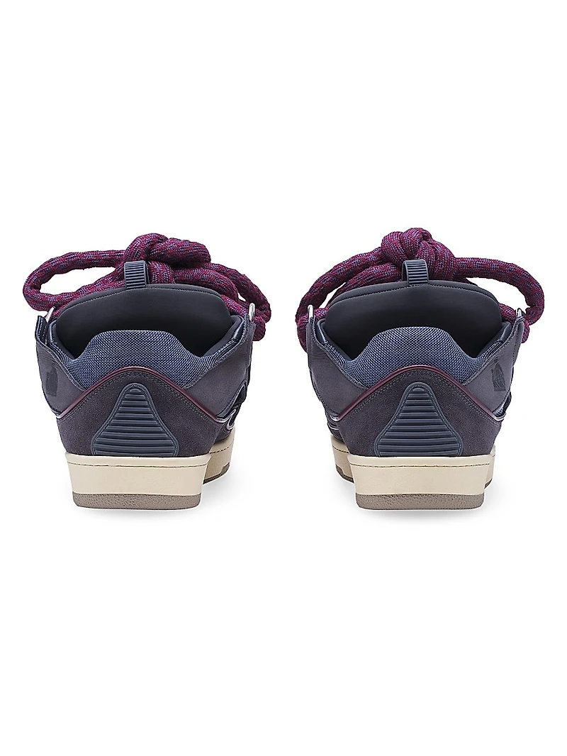 Curb Sneakers Leather with Snake Laces