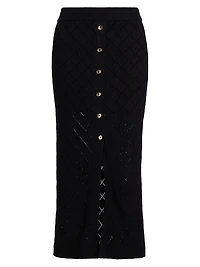 Mia Pointelle Midi-Skirt