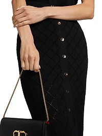 Mia Pointelle Midi-Skirt