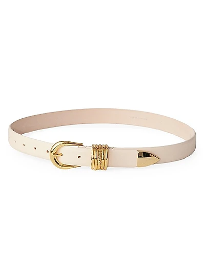 Hollyhock Jewel Leather Belt