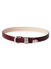 Hollyhock Leather Belt