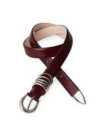 Hollyhock Leather Belt