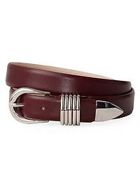 Hollyhock Leather Belt