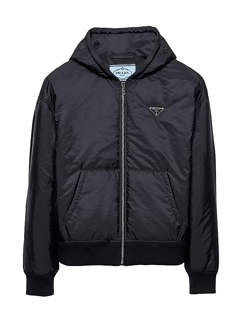 Lightweight Hooded Re-Nylon Blouson Jacket