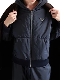 Lightweight Hooded Re-Nylon Blouson Jacket