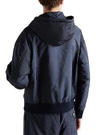 Lightweight Hooded Re-Nylon Blouson Jacket