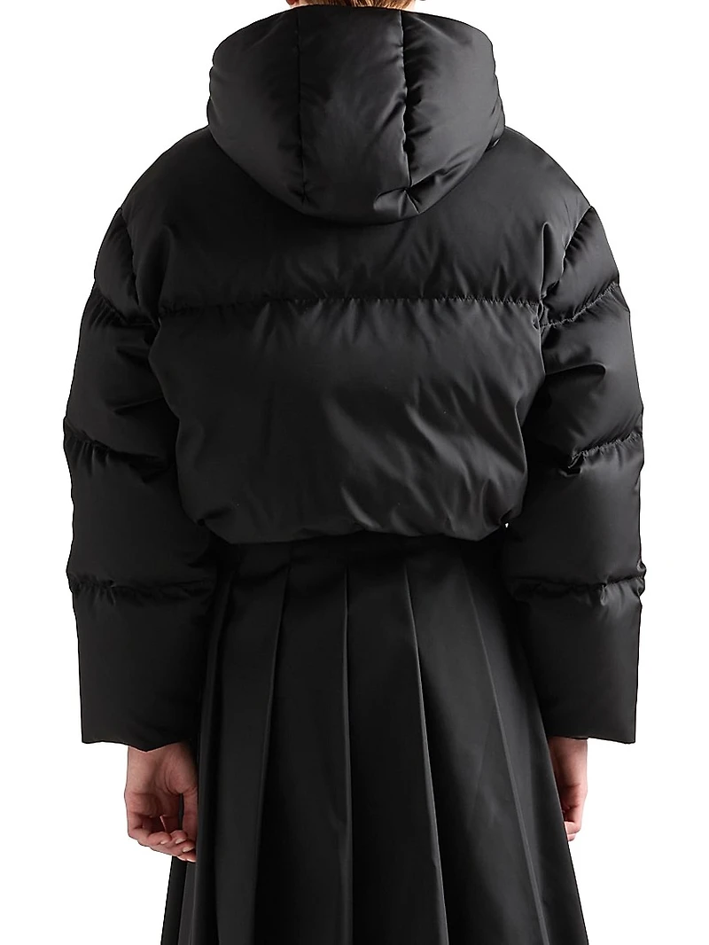 Re-Nylon Cropped Down Jacket