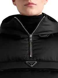 Re-Nylon Cropped Down Jacket