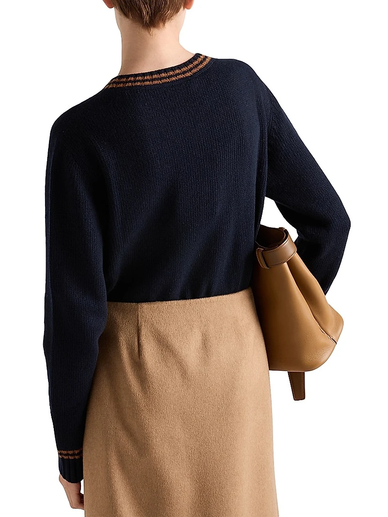 Wool and Cashmere Crew-Neck Sweater