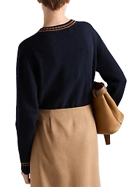 Wool and Cashmere Crew-Neck Sweater