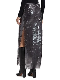 Clara Sequined Midi-Skirt