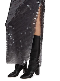 Clara Sequined Midi-Skirt