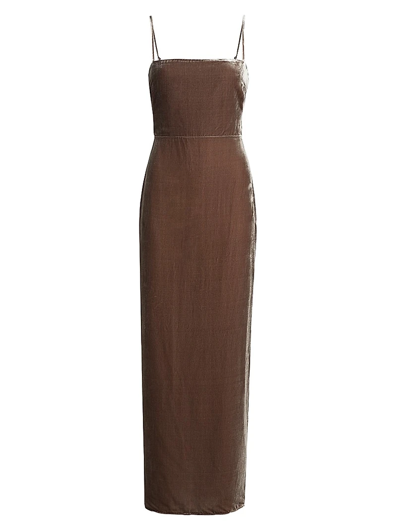 Frankie Velvet Maxi Slipdress