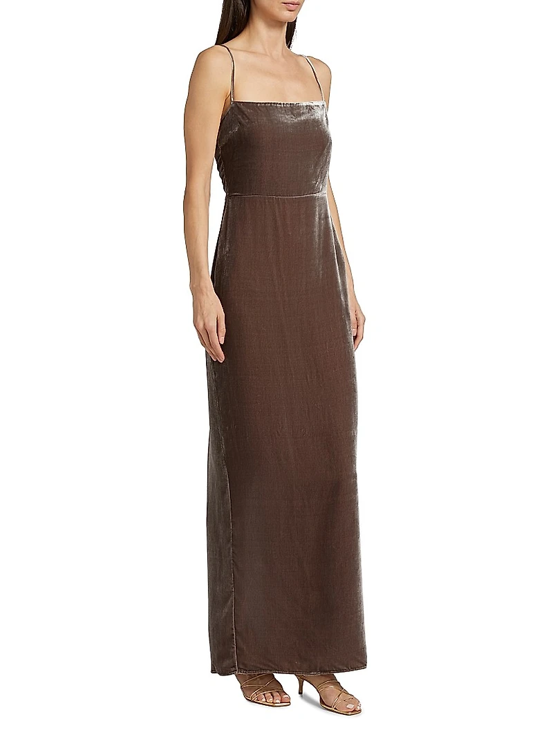 Frankie Velvet Maxi Slipdress