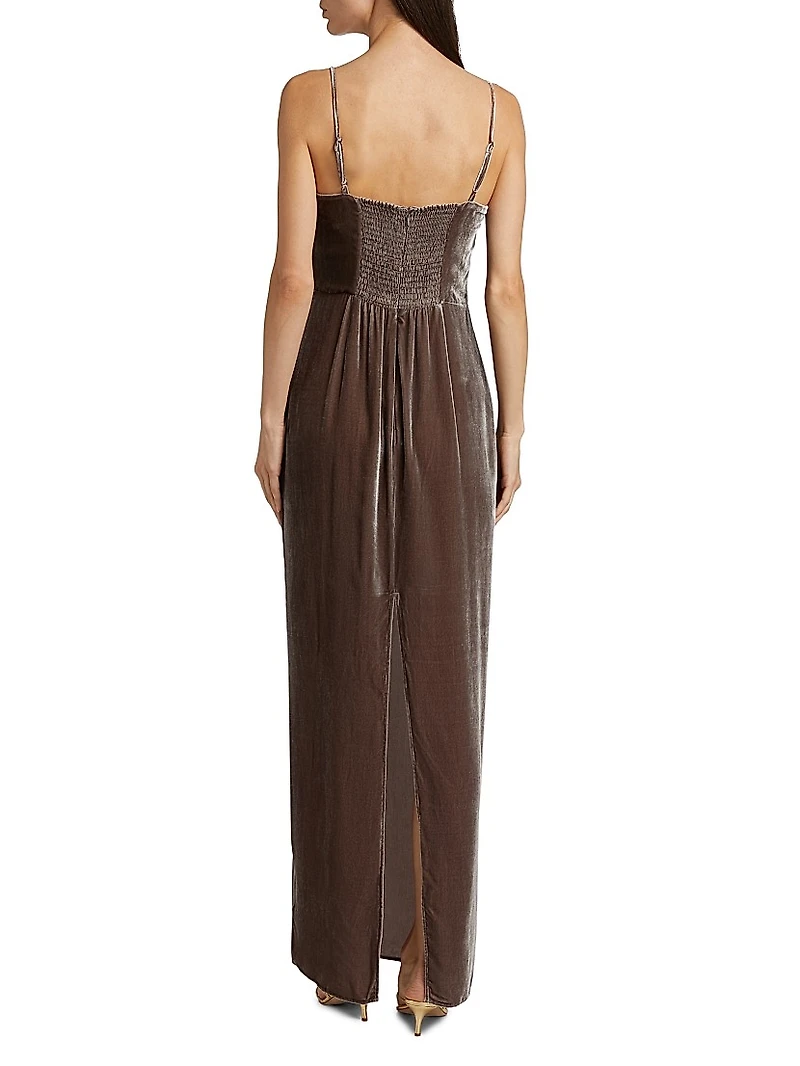 Frankie Velvet Maxi Slipdress