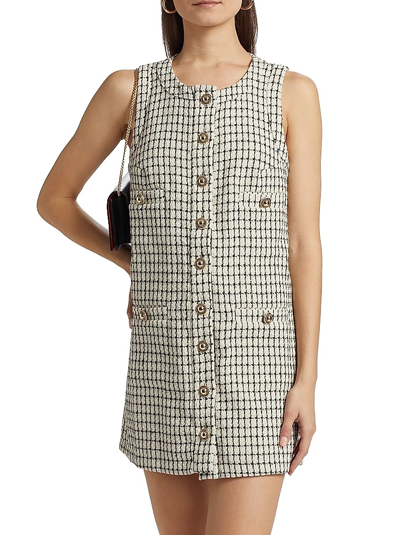 Tropez Plaid Sleeveless Minidress