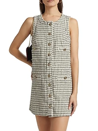 Tropez Plaid Sleeveless Minidress