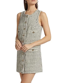 Tropez Plaid Sleeveless Minidress