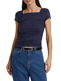 Addison Ruched Knit Top