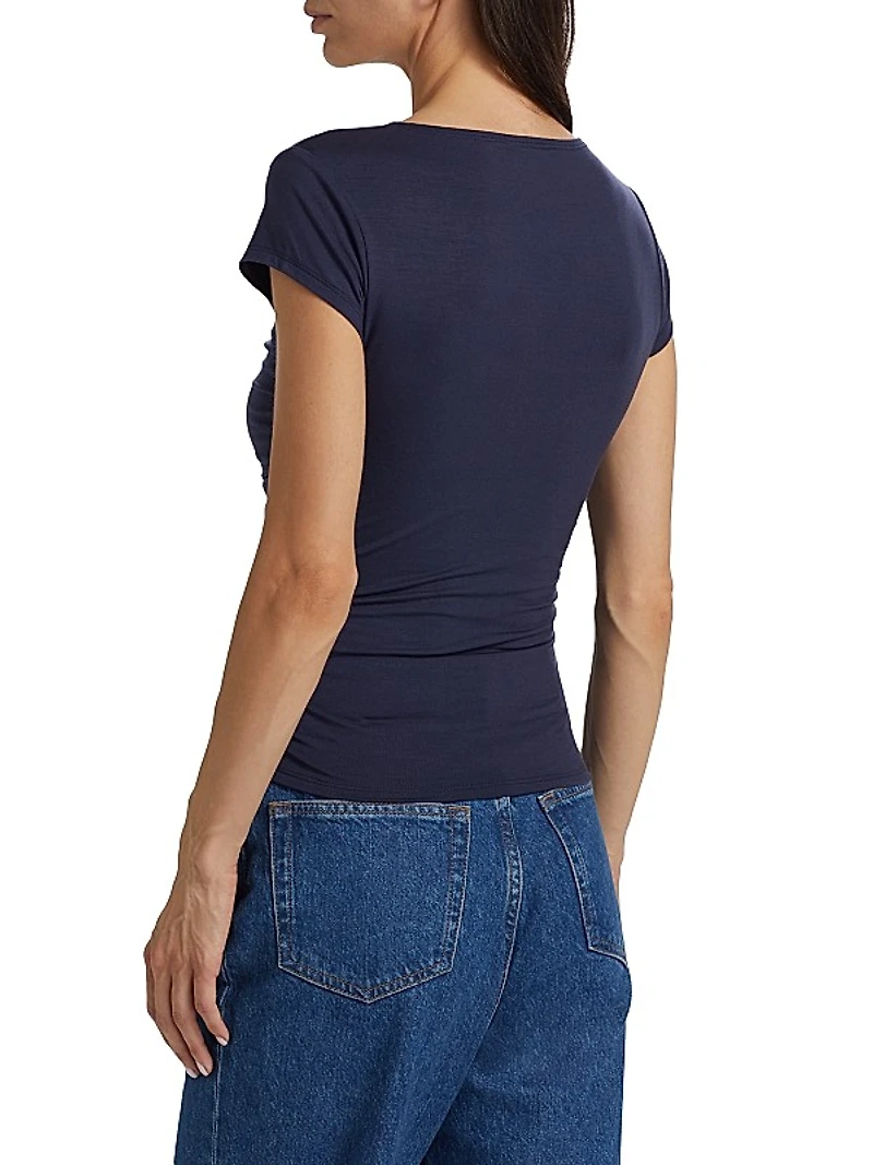 Addison Ruched Knit Top