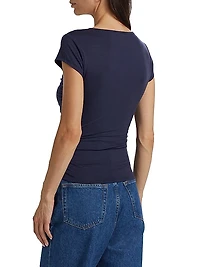 Addison Ruched Knit Top