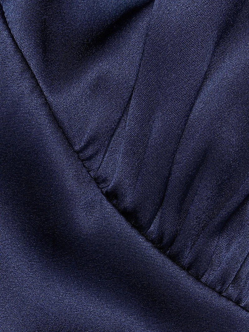 Pernille Silk V-Neck Maxi Dress