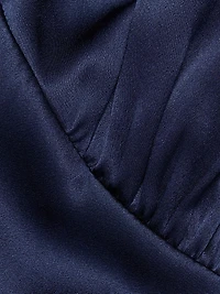 Pernille Silk V-Neck Maxi Dress