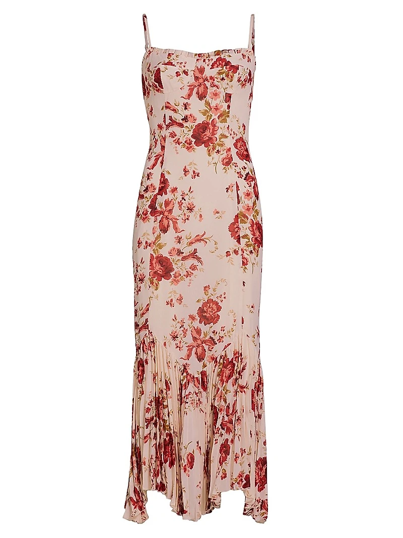 Aiko Rose Georgette Maxi Dress