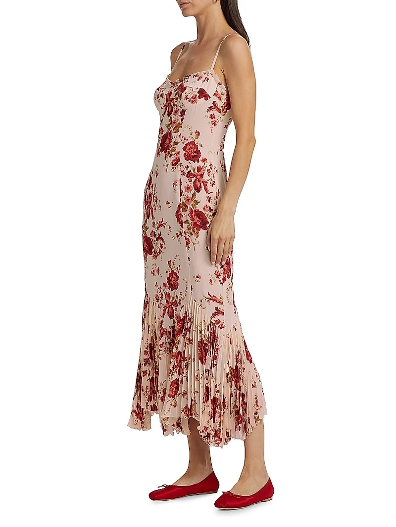 Aiko Rose Georgette Maxi Dress