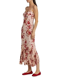 Aiko Rose Georgette Maxi Dress