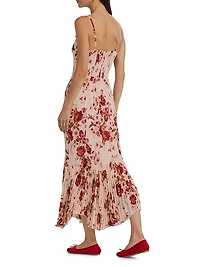 Aiko Rose Georgette Maxi Dress