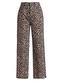 Cary Leopard High-Rise Pants