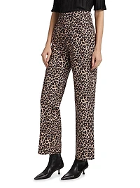 Cary Leopard High-Rise Pants