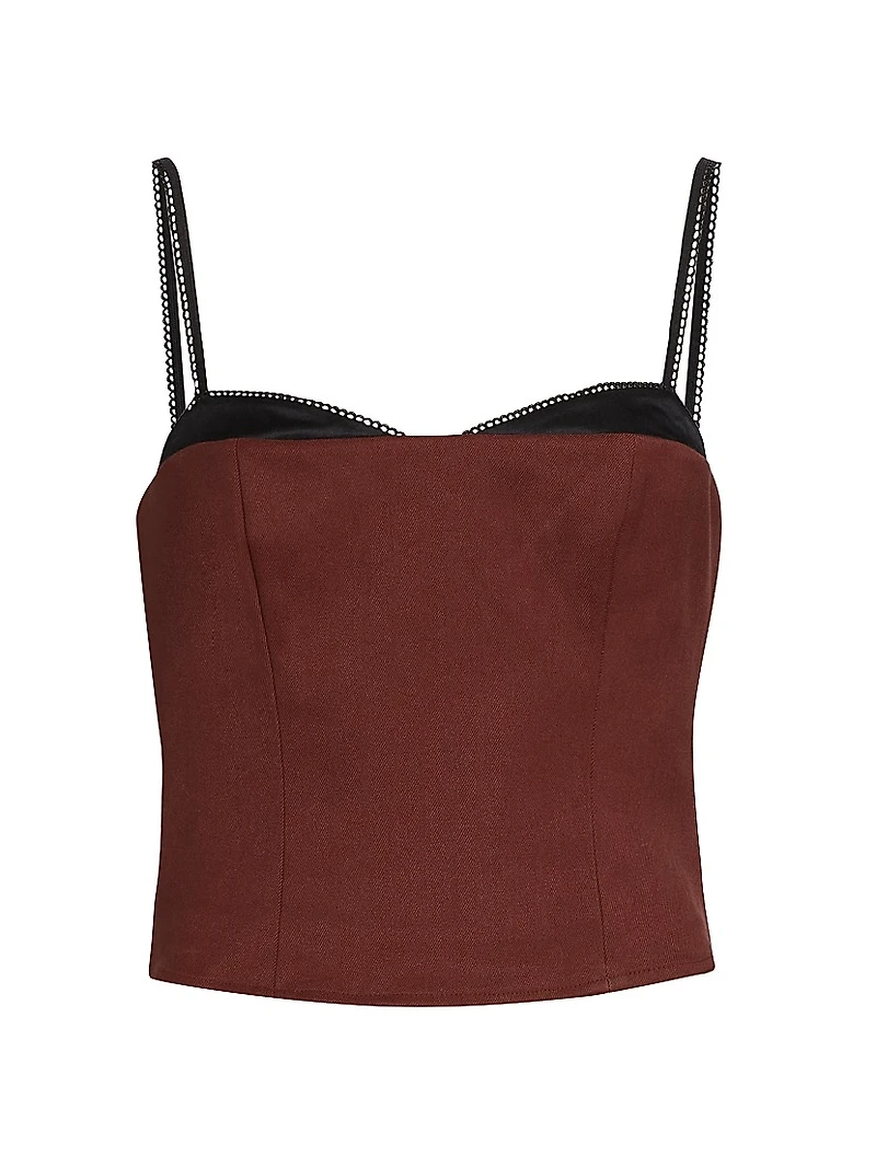 Melanie Sweetheart Crop Top