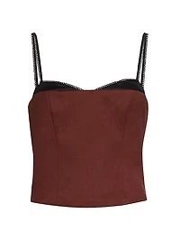 Melanie Sweetheart Crop Top