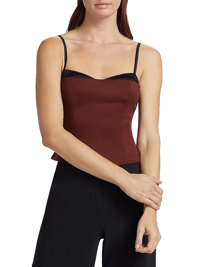 Melanie Sweetheart Crop Top