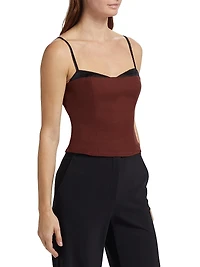 Melanie Sweetheart Crop Top