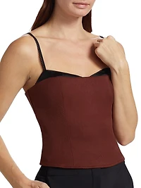 Melanie Sweetheart Crop Top