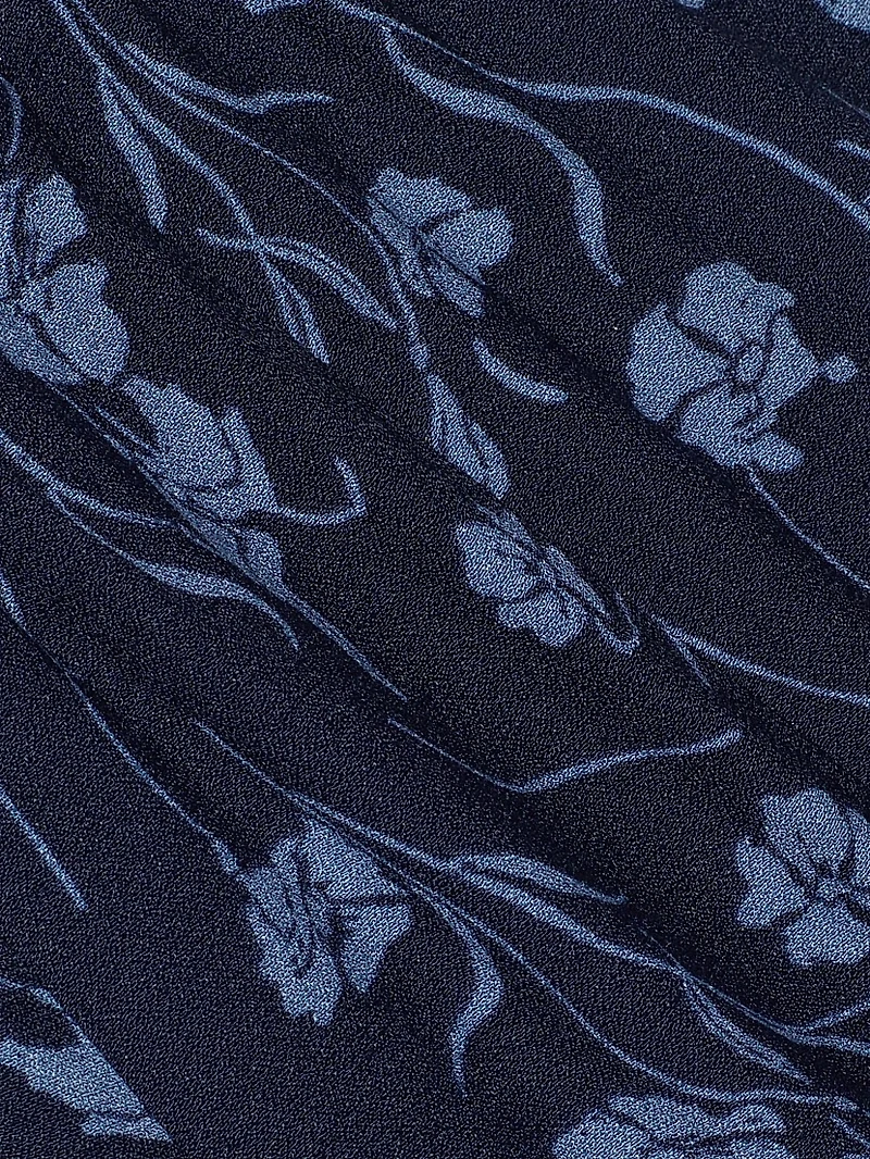 Bryson Floral Crepe A-Line Midi-Dress