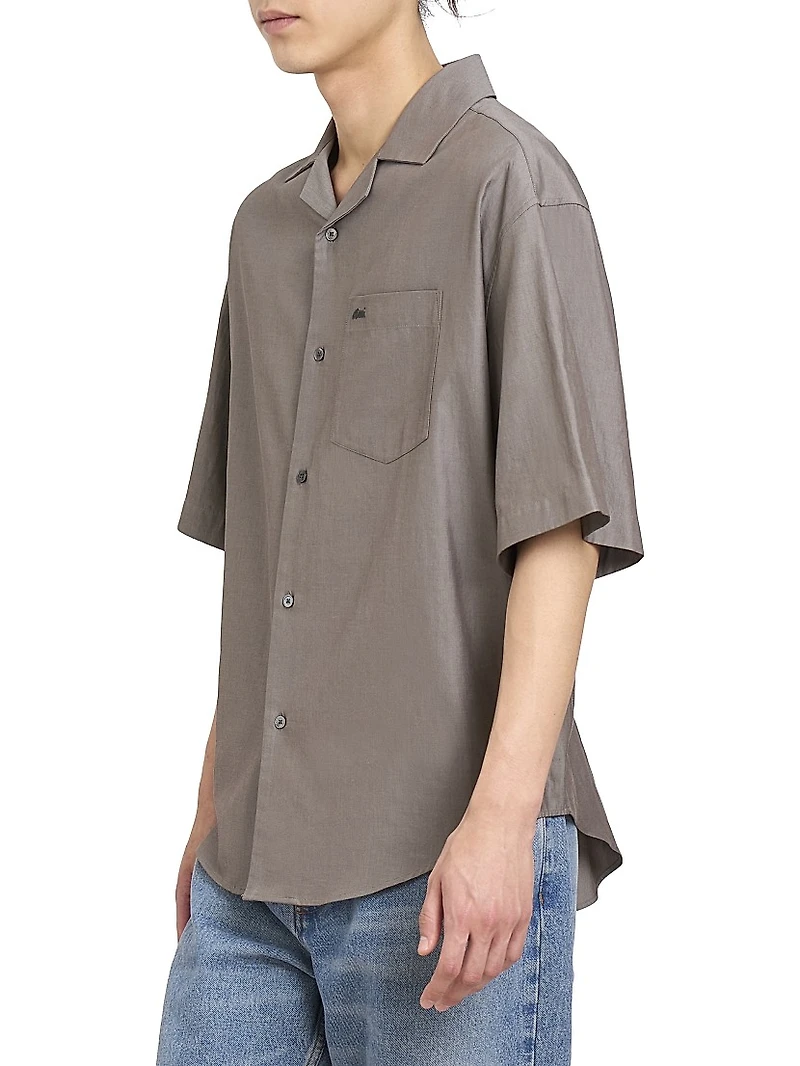 Logo Cotton Boxy Shirt