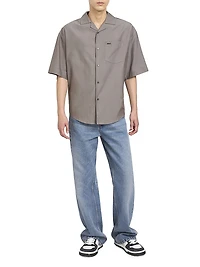 Logo Cotton Boxy Shirt