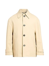 Cotton Button-Front Jacket