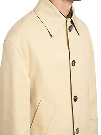 Cotton Button-Front Jacket
