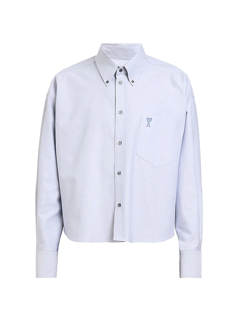 Logo Cotton Crop Shirt