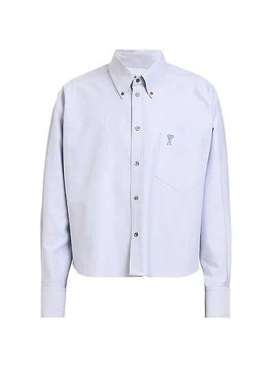 Logo Cotton Crop Shirt