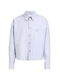 Logo Cotton Crop Shirt