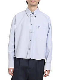 Logo Cotton Crop Shirt